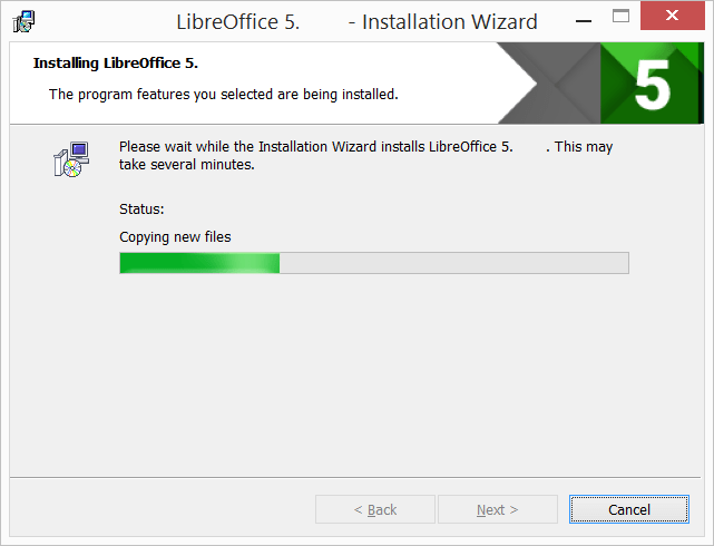 Gosod LibreOffice